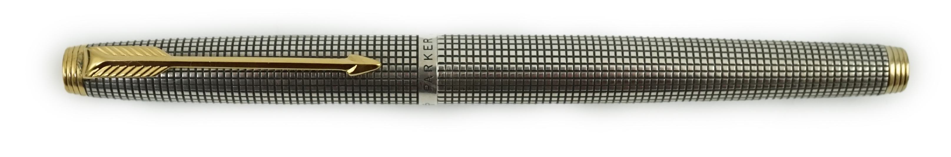 A Parker 75 Sterling silver Cieslé fountain pen, boxed